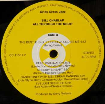 LP Bill Charlap Trio: All Through The Night LTD