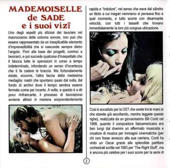 CD Bill Conti: Mademoiselle De Sade E I Suoi Vizi (Original Motion Picture Soundtrack) LTD