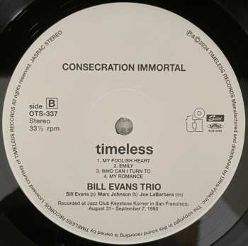 LP Bill Evans: Consecration Immortal LTD