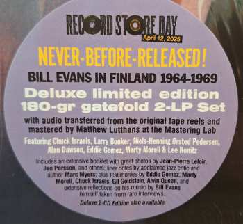 2LP Bill Evans: Further Ahead (Live In Finland 1964-1969) LTD | NUM