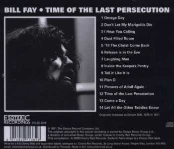 CD Bill Fay: Time Of The Last Persecution
