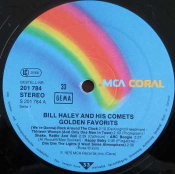 LP Bill Haley And His Comets: Golden Favorites