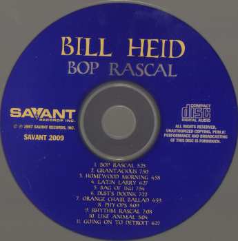 CD Bill Heid:  Bop Rascal