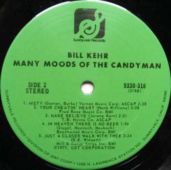 LP Bill Kehr: The Many Moods Of The Candyman