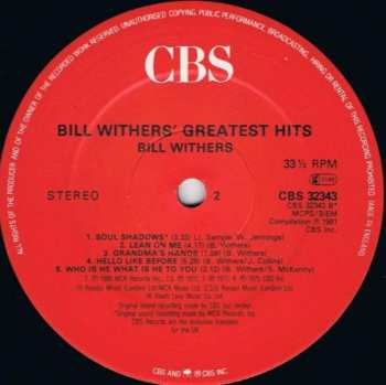 LP Bill Withers: Bill Withers' Greatest Hits