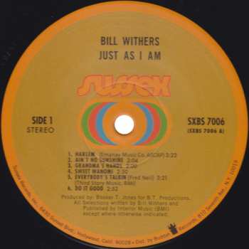 LP Bill Withers: Just As I Am LTD