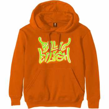 Merch Billie Eilish: Hoodie Airbrush Flames Blohsh 