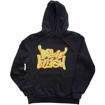 Merch Billie Eilish: Hoodie Airbrush Flames Blohsh 