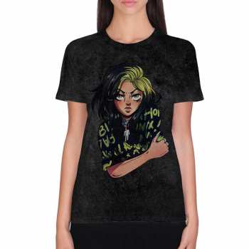 Merch Billie Eilish: T-shirt Anime Billie 