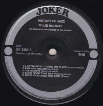 LP Billie Holiday: 10 Fabulous Recordings Of The Forties