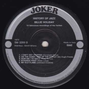 LP Billie Holiday: 10 Fabulous Recordings Of The Forties