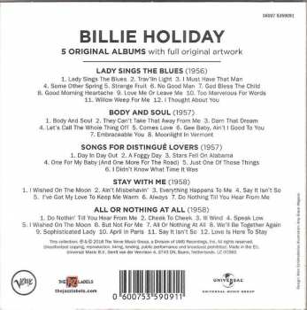 5CD/Doos Billie Holiday: 5 Original Albums