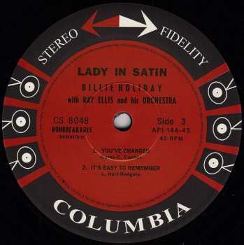 2LP Billie Holiday: Lady In Satin LTD