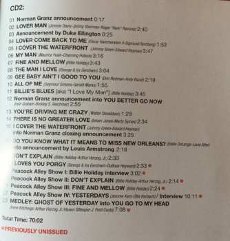 2CD Billie Holiday: The Complete Carnegie Hall Performances