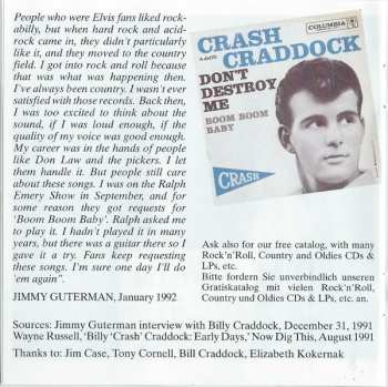 CD Billy 'Crash' Craddock: Boom Boom Baby