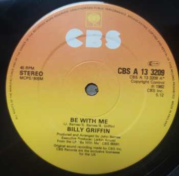 LP Billy Griffin: Be With Me