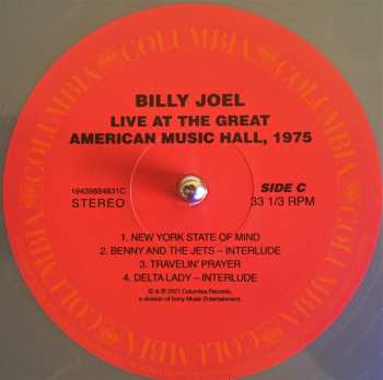 2LP Billy Joel: Live At The Great American Music Hall, 1975 CLR | LTD