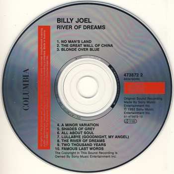 CD Billy Joel: River Of Dreams