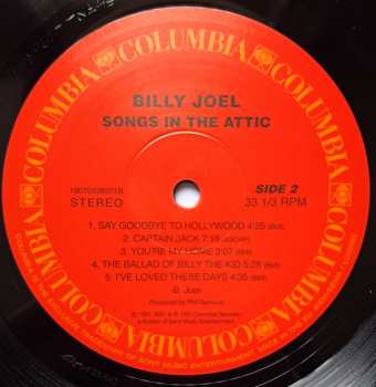 LP Billy Joel: Songs In The Attic