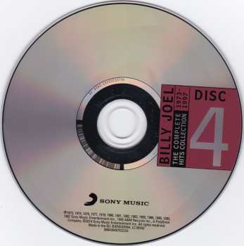 4CD Billy Joel: The Complete Hits Collection: 1973-1997 LTD