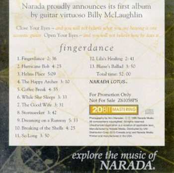 Album Billy McLaughlin: Fingerdance