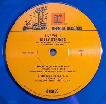 2LP Billy Strings: Live Vol. 1 CLR | LTD