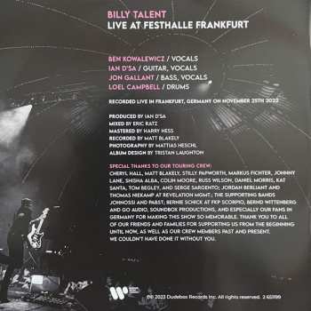 2CD Billy Talent: Live At Festhalle Frankfurt