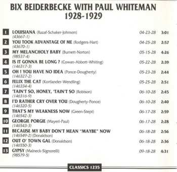 CD Bix Beiderbecke: 1928-1929