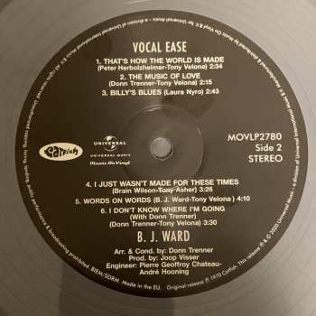 LP B.J. Ward: Vocal Ease LTD | NUM | CLR