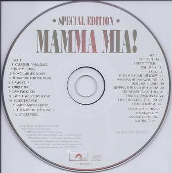 CD Björn Ulvaeus & Benny Andersson: Mamma Mia! - The Smash Hit Musical Based On Songs Of ABBA