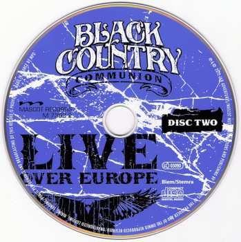 2CD Black Country Communion: Live Over Europe