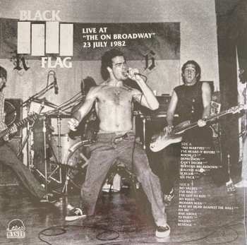 LP Black Flag: Live At "The On Broadway" 23 July 1982