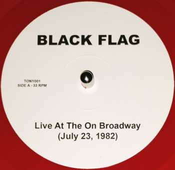 LP Black Flag: Live At "The On Broadway" 23 July 1982