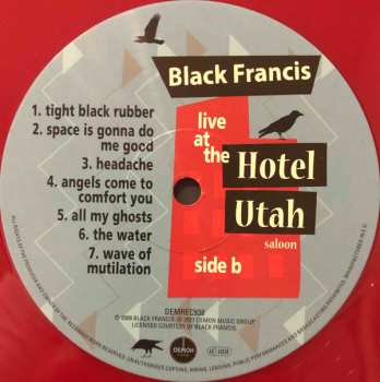 2LP Black Francis: Live At The Hotel Utah Saloon