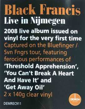 2LP Black Francis: Live In Nijmegen CLR