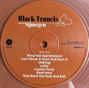 2LP Black Francis: Live In Nijmegen CLR