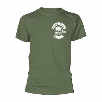 Merch Black Label Society: T-shirt Skull Logo Black Label Society Pocket (olive)