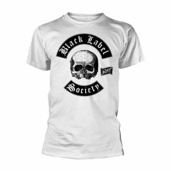 Merch Black Label Society: T-shirt Skull Logo Black Label Society (white)