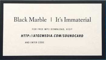 LP Black Marble: It's Immaterial LTD | CLR