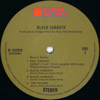 2LP Black Sabbath: Black Sabbath DLX