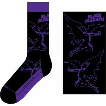 Merch Black Sabbath: Enkelsokken Logo Black Sabbath & Demon