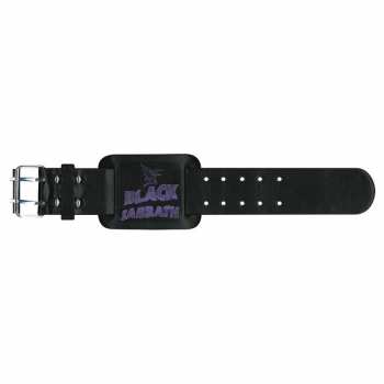 Merch Black Sabbath: Leren Armband Logo Black Sabbath & Creature