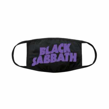 Merch Black Sabbath: Mondkapje Wavy Logo Black Sabbath