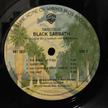 LP Black Sabbath: Sabotage