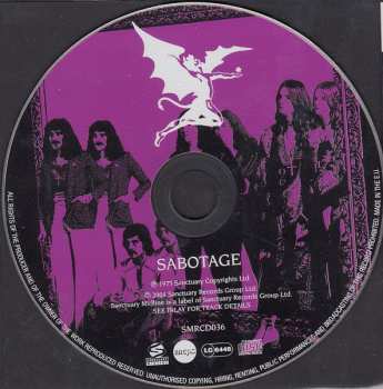 CD Black Sabbath: Sabotage