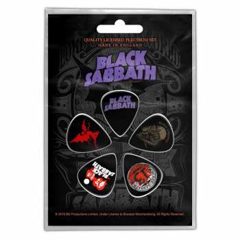 Merch Black Sabbath: Set Plectrums Purple Logo Black Sabbath