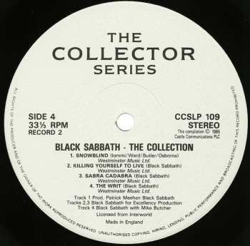 2LP Black Sabbath: The Collection