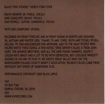 CD Black Twig Pickers: North Fork Flyer