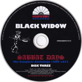 6CD/Doos Black Widow: Sabbat Days (The Complete Anthology 1969-1972)