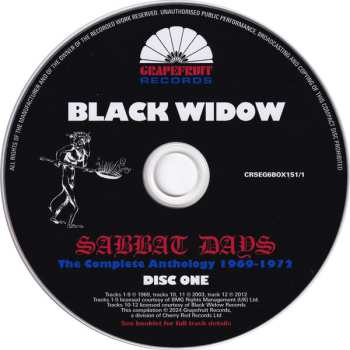 6CD/Doos Black Widow: Sabbat Days (The Complete Anthology 1969-1972)